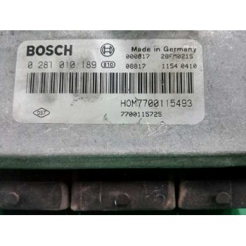 Recambio de centralita motor uce para renault scenic rx4 (ja0) 1.9 dci luxe referencia OEM IAM 7700115493 0281010189 