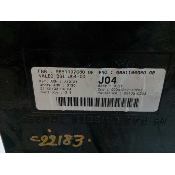Recambio de caja reles / fusibles para peugeot 307 (s1) xs referencia OEM IAM 9651196980  