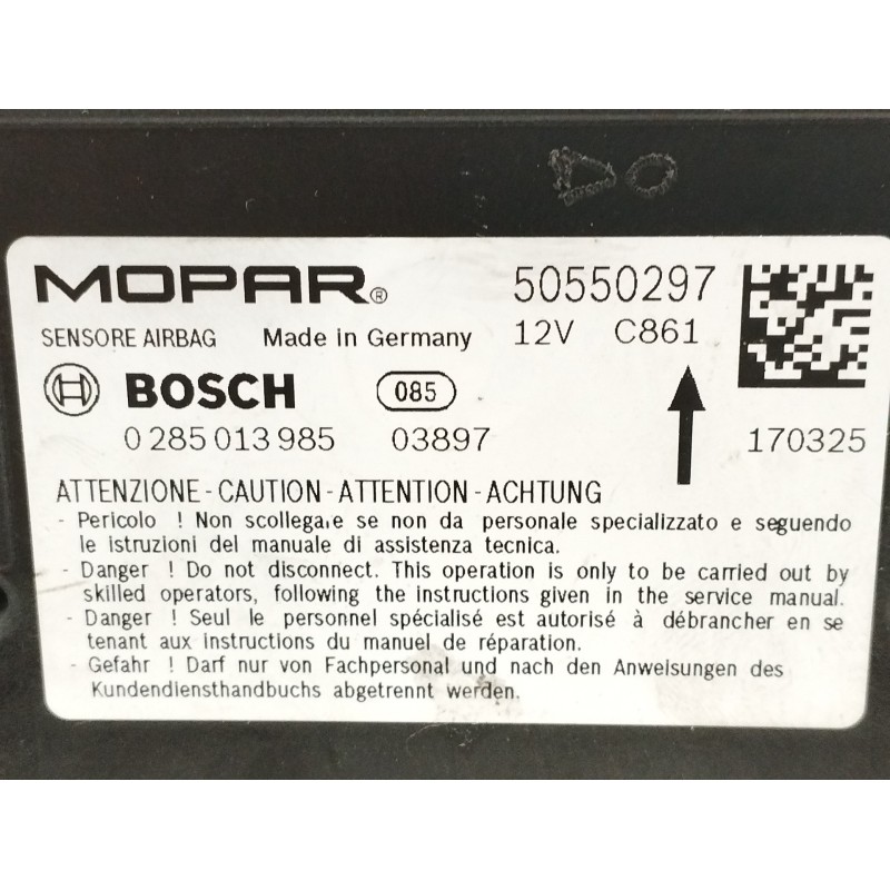 CENTRALITA AIRBAG 0285013985
