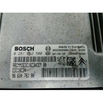 Recambio de centralita motor uce para citroën c4 grand picasso sx referencia OEM IAM 9663476180 0281012980 