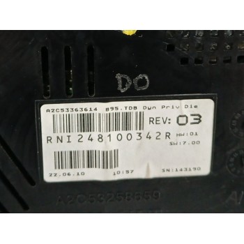 Recambio de cuadro instrumentos para renault megane iii berlina 5 p 1.5 dci diesel referencia OEM IAM 248100342R A2C53363614 