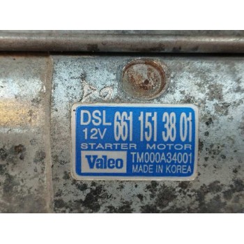 Recambio de motor arranque para ssangyong actyon 2.0 td cat referencia OEM IAM 6611513801 TM000A34001 