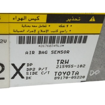 Recambio de centralita airbag para toyota avensis berlina (t25) 2.0 turbodiesel cat referencia OEM IAM 8917005220 215955102 