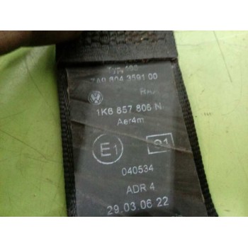 Recambio de cinturon seguridad trasero derecho para volkswagen golf v berlina (1k1) r32 referencia OEM IAM 1K6857806N  