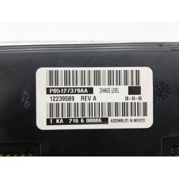 Recambio de mando climatizador para chrysler voyager iv (rg, rs) 2.8 crd referencia OEM IAM P05127379AA  