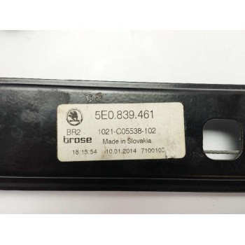 Recambio de elevalunas trasero izquierdo para skoda octavia lim. (5e3) 2.0 tsi referencia OEM IAM 5E0839461 5Q0959811A 