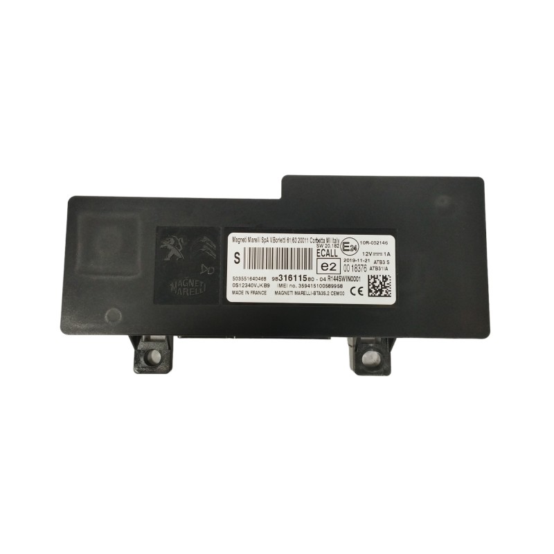 Recambio de modulo electronico para peugeot rifter 1.5 blue-hdi fap referencia OEM IAM 9831611580  