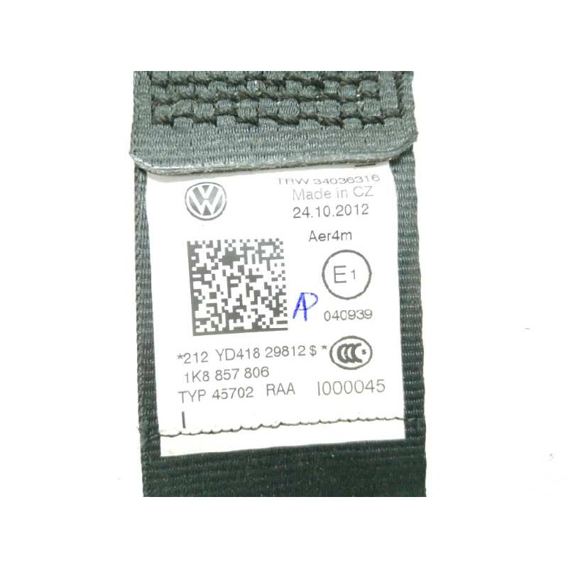 CINTURON SEGURIDAD TRASERO DERECHO 34036316