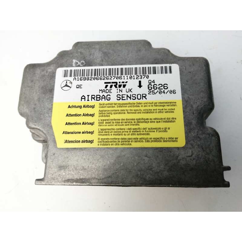 Recambio de centralita airbag para mercedes-benz clase b (w245) 170 (245.232) referencia OEM IAM A1698206626 Recambio de centralita airbag para mercedes-benz clase b (w245) 170 (245.232) referencia OEM IAM A1698206626