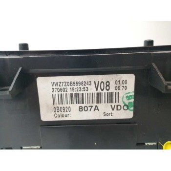 Recambio de cuadro instrumentos para volkswagen passat berlina (3b3) advance referencia OEM IAM 3B0920807A 110080197004 