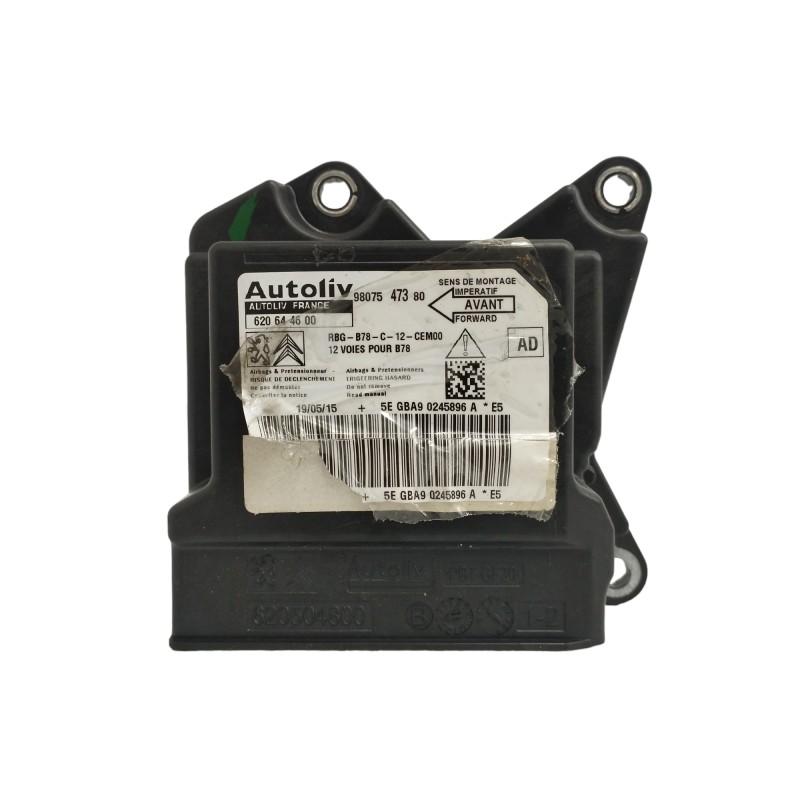 Recambio de centralita airbag para citroën c4 picasso 1.6 blue-hdi fap referencia OEM IAM 9807547380 620644600 