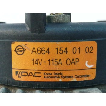 Recambio de alternador para ssangyong kyron 2.0 referencia OEM IAM A6641540102 115A 