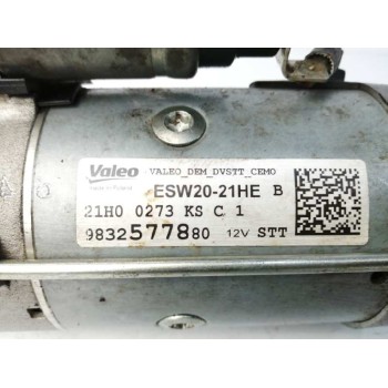 Recambio de motor arranque para peugeot 208 (p2) 1.5 blue-hdi fap referencia OEM IAM 9832577880  