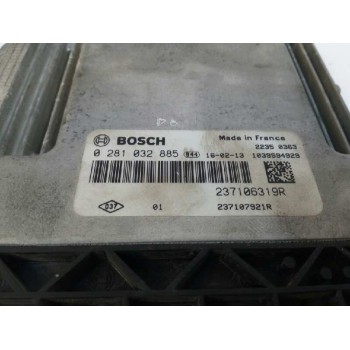 Recambio de centralita motor uce para renault kangoo 1.5 dci diesel fap referencia OEM IAM 237106319R 0281032885 