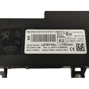 Recambio de modulo electronico para peugeot rifter 1.5 blue-hdi fap referencia OEM IAM 9831611580  