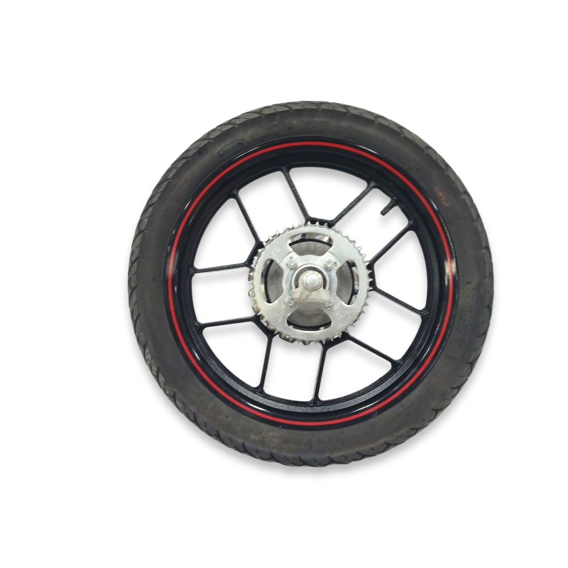 Recambio de rueda trasera para macbor stormer r125e4 referencia OEM IAM  110/80-17 