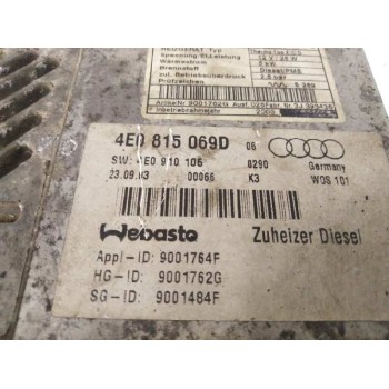Recambio de motor calefaccion para audi a8 (4e2) 4.0 v8 32v tdi biturbo cat (ase) referencia OEM IAM 4E0815069D WEBASTO 