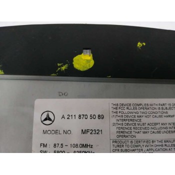 Recambio de sistema audio / radio cd para mercedes-benz clase e (w211) berlina 3.0 cdi cat referencia OEM IAM A2118705089  