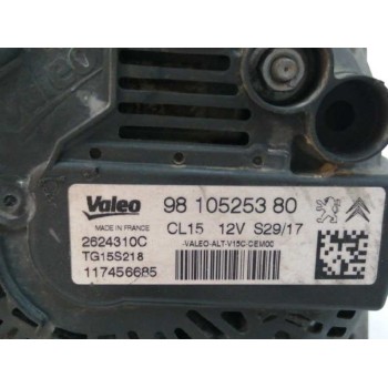 Recambio de alternador para peugeot 208 1.6 blue-hdi fap referencia OEM IAM 9810525380 CL15 2624310C