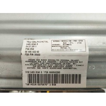 Recambio de airbag delantero derecho para citroën c4 picasso 2.0 hdi fap referencia OEM IAM 9688582280 34068046 