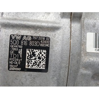 Recambio de compresor aire acondicionado para seat arona (kj7, kjp) 1.0 tsi referencia OEM IAM 5Q0816803D  