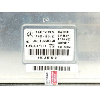 Recambio de centralita motor uce para mercedes-benz clase c (w204) berlina 2.2 cdi cat referencia OEM IAM A6461509372 A005446744