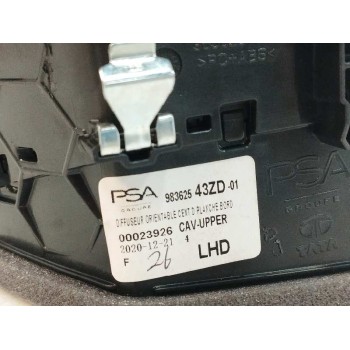 Recambio de rejilla aireadora para opel mokka 1.2 elegance [1,2 ltr. - 74 kw] referencia OEM IAM 98362543ZD CENTRAL IZQUIERDA 