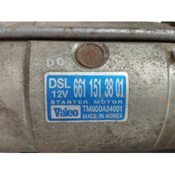 Recambio de motor arranque para ssangyong rexton 2.7 turbodiesel cat referencia OEM IAM 6611513801 TM000A34001 