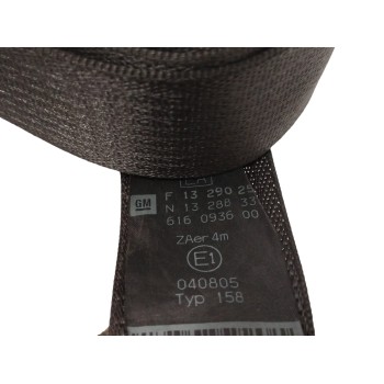 Recambio de cinturon seguridad trasero derecho para opel corsa d 1.3 16v cdti referencia OEM IAM 13290256 13288333 