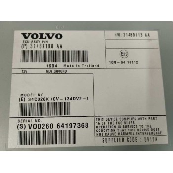 Recambio de modulo electronico para volvo v60 kombi cross country 2.0 diesel cat referencia OEM IAM 31489108 AMPLIFICADOR 