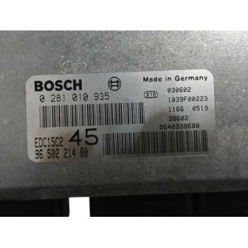 Recambio de centralita motor uce para peugeot 307 break / sw (s1) 2.0 hdi cat referencia OEM IAM 9650221480 0281010935 