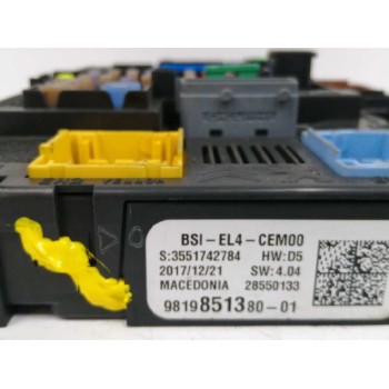 Recambio de caja reles / fusibles para citroën c4 picasso 1.2 12v e-thp referencia OEM IAM 9819851380  