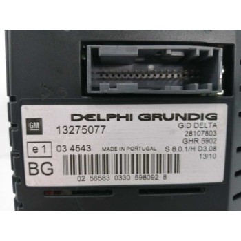 Recambio de pantalla multifuncion para opel zafira b 1.7 16v cdti referencia OEM IAM 13275077 28107803 