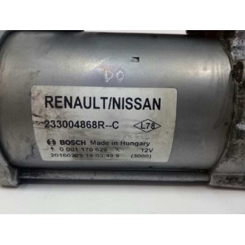 Recambio de motor arranque para renault kangoo 1.5 dci diesel fap referencia OEM IAM 233004868C 0001170629 