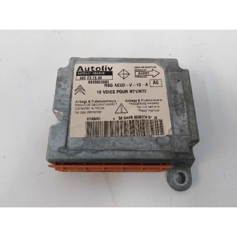 Recambio de centralita airbag para citroën xsara berlina 1.6 16v cat (nfu / tu5jp4) referencia OEM IAM 9645883980 600237600 