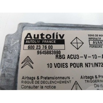 Recambio de centralita airbag para citroën xsara berlina 1.6 16v cat (nfu / tu5jp4) referencia OEM IAM 9645883980 600237600 