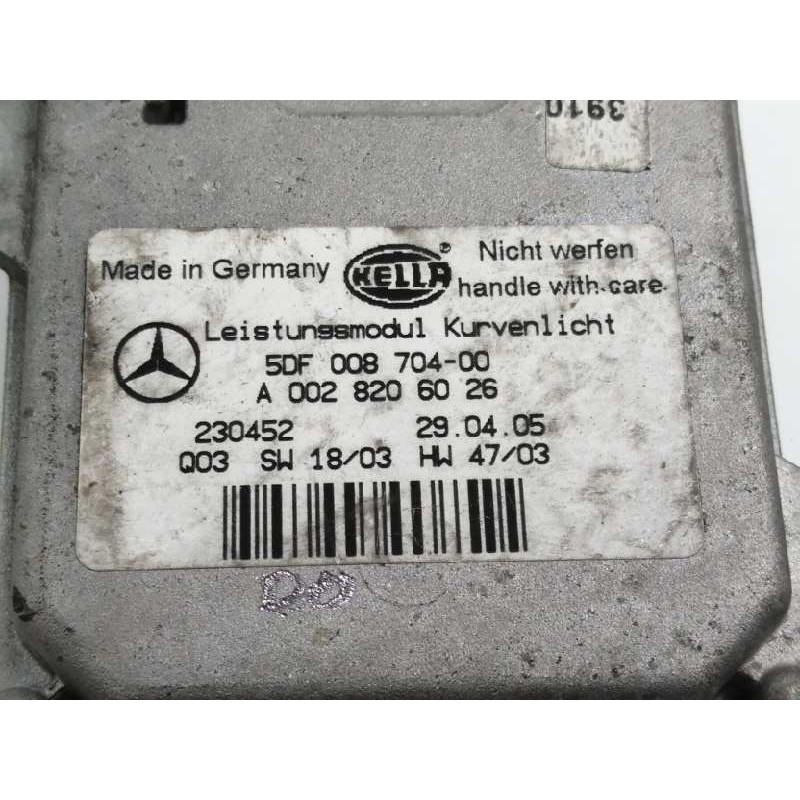 Recambio de centralita faros xenon para mercedes-benz clase cls (w219) 5.0 v8 24v cat referencia OEM IAM A0028206026 5DF00870400