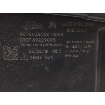 Recambio de piloto delantero derecho para citroën c4 picasso 1.6 blue-hdi fap referencia OEM IAM 9676036280  