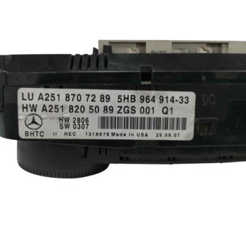 Recambio de mando climatizador para mercedes-benz clase r (w251, v251) r 280 cdi (251.121, 251.026, 251.126) referencia OEM IAM 
