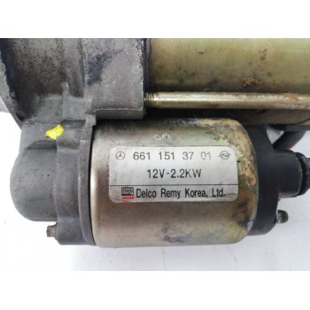 Recambio de motor arranque para ssangyong musso 2.9 turbodiesel cat referencia OEM IAM 6611513701  