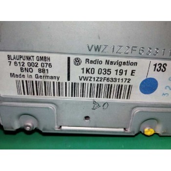 Recambio de sistema navegacion gps para volkswagen touran (1t1) traveller referencia OEM IAM 1K0035191E  