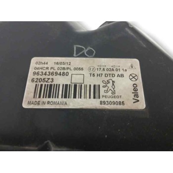 Recambio de faro derecho para peugeot 307 cc (s1) 2.0 16v cat referencia OEM IAM 9634369480  