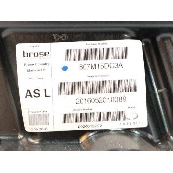 Recambio de elevalunas delantero izquierdo para infiniti qx30 2.2 diesel cat referencia OEM IAM 807215DM0A SIN MOTOR 
