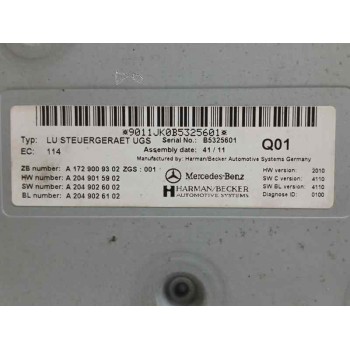 Recambio de modulo electronico para mercedes-benz clase e coupe (w207) 2.1 cdi e220 referencia OEM IAM A1729009302 A2049015902 A