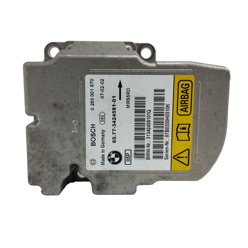 Recambio de centralita airbag para bmw x3 (e83) 2.0 d referencia OEM IAM 65773424581 0285001870 
