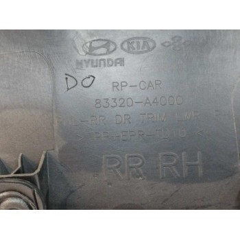 Recambio de guarnecido puerta trasera derecha para kia carens ( ) 1.7 crdi cat referencia OEM IAM 83320A4000 NEGRO 