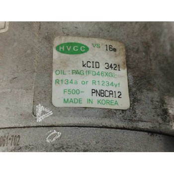 Recambio de compresor aire acondicionado para kia carens ( ) 1.7 crdi cat referencia OEM IAM 97701A4500 F500 