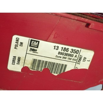 Recambio de piloto trasero izquierdo para opel corsa d 1.4 16v referencia OEM IAM 13186350  