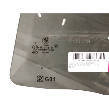 Recambio de luna trasera izquierda para bmw serie x3 (g01) 2.0 referencia OEM IAM   