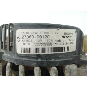 Recambio de alternador para peugeot 107 1.0 cat (384f) referencia OEM IAM 270600Q120 70A A115QI